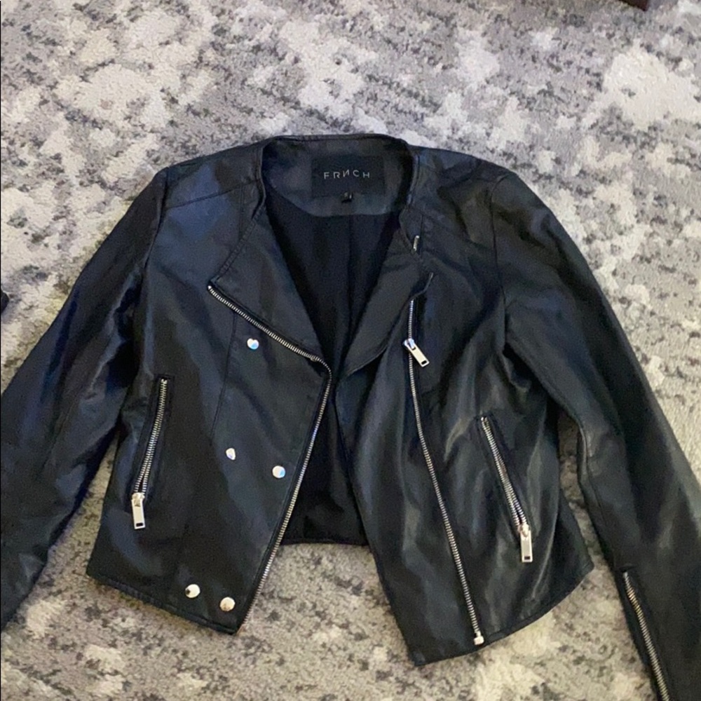 FAUX LEATHER JACKET